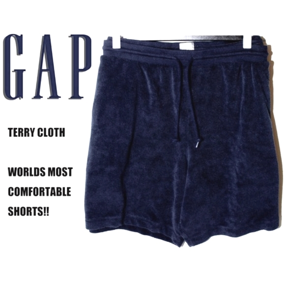 Gap Navy Terry Cloth (Towel material) Shorts XL - Picture 2 of 10